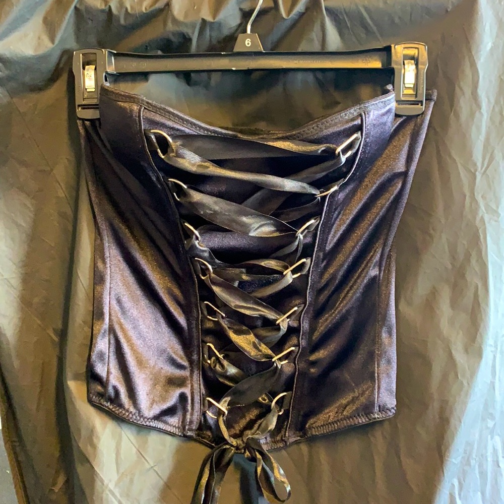 Strapless corset bustier